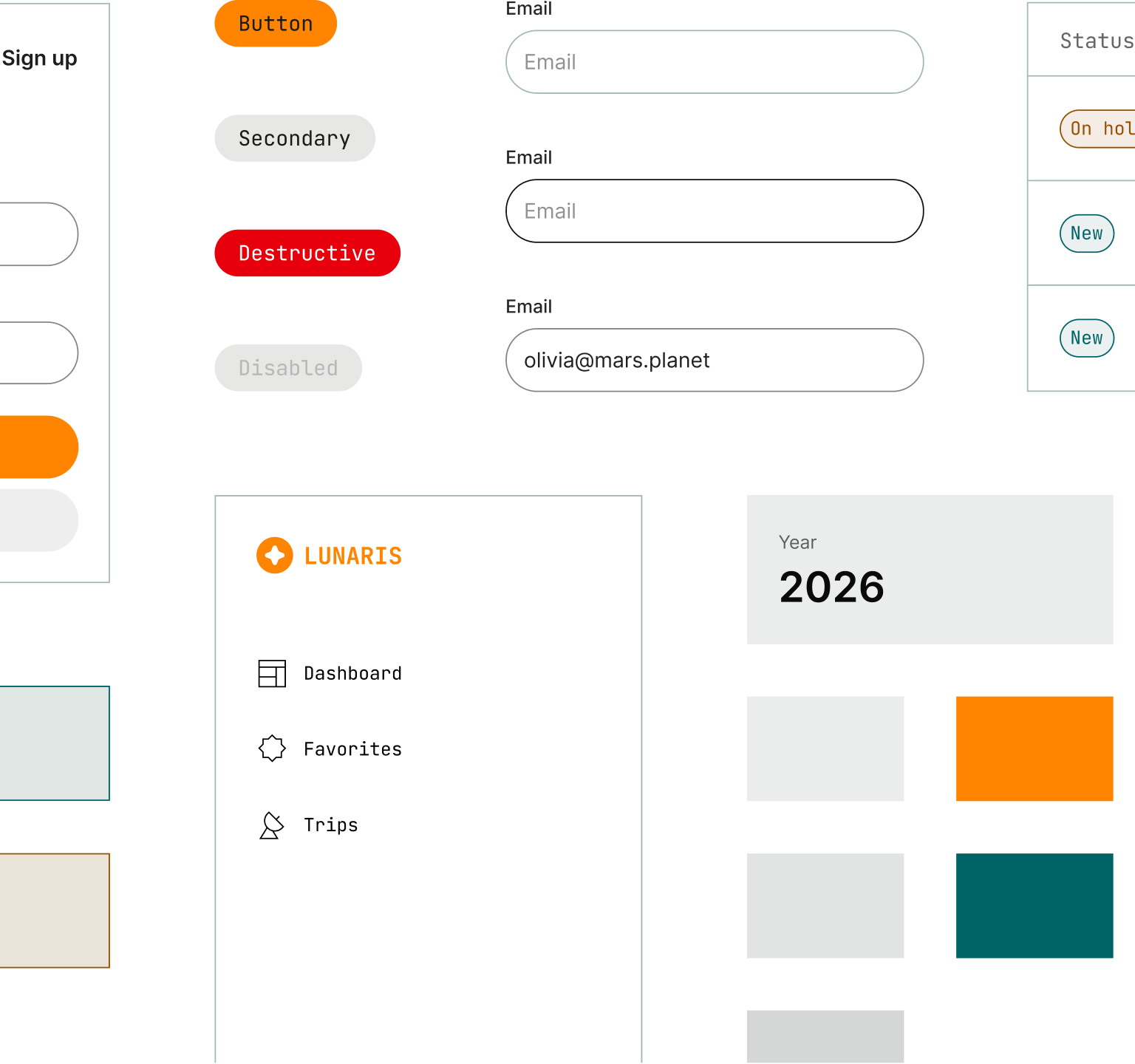 Curated design kits and components